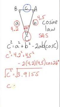 Applying COSINE LAW to Solve Triangle Problems