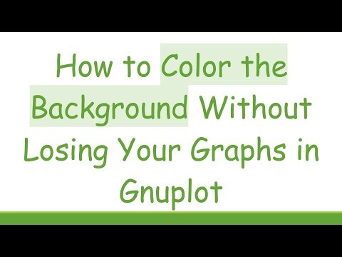 How to Color the Background Without Losing Your Graphs in Gnuplot