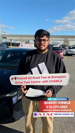 🚗 Epic G2 Road Test Success! Watch Our Student passed g2 at Brampton Drive Test Centre! 🏅