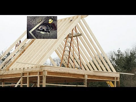How to frame a Gable roof . Full demonstration on layout, cut, and assembly.