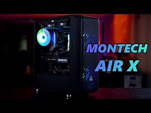 Inexpensive case with great cooling and big ARGB fans! Montech Air X ARGB review!