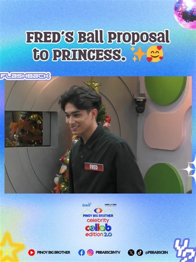 Iba talaga ang charm ni Fred—kaya grabe ang kilig at success ang promposal kay Princess! 😍 Tumutok sa Pinoy Big Brother Celebrity Collab Edition 2.0 araw-araw! 👀🏠 📺 Weeknights ⏰ 9:40 PM sa GMA, Kapuso Stream, ABS-CBN Entertainment YouTube Channel at iWant ⏰ 10:15 PM sa Kapamilya Online Live 📺 Saturdays ⏰ 6:15 PM sa GMA, Kapuso Stream, ABS-CBN Entertainment YouTube Channel at iWant ⏰ 9:15 PM sa Kapamilya Online Live 📺 Sundays ⏰ 6:15 PM sa GMA, Kapuso Stream at iWant ⏰ 10:05 PM sa Kapamilya 