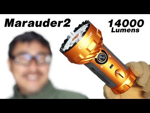 OLIGHT(オーライト) Marauder 2(マローダー) 超強力14000ルーメンの広角と射程800Mのスポット切り替えできる モバイルバッテリーにもなるUSB-C充電のLEDライト