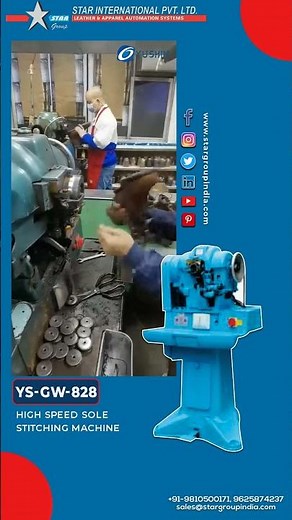 High-Speed Sole Stitching Machine for Goodyear Shoes | Boost Your Footwear Factory Setup Today!