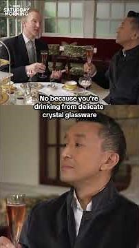 How to properly clink champagne glasses, according to an etiquette expert #shorts