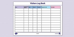 Visitors Log Template