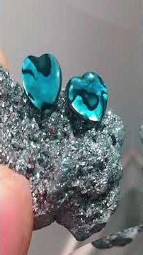 Paua Shell heart studs.