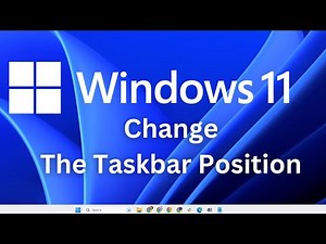 Change The Taskbar Position In Windows 11