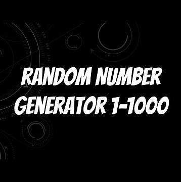 Random Number Generator 1-1000