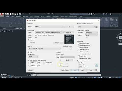 AutoCAD print pdf