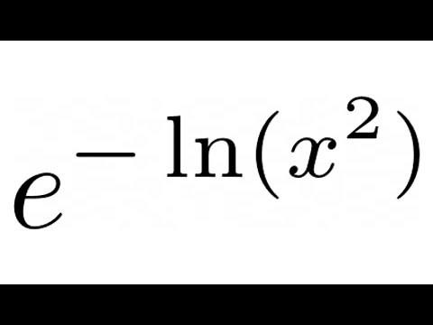 Learn How to Simplify Exponentials and Logarithmic Expressions: Example with e^(-ln(x^2))