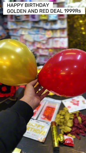 Premium Red & Golden Party Deal for Memorable Celebrations