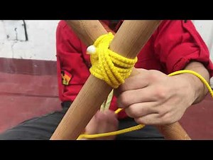 amarre diagonal ⚜️ 🥾🧶