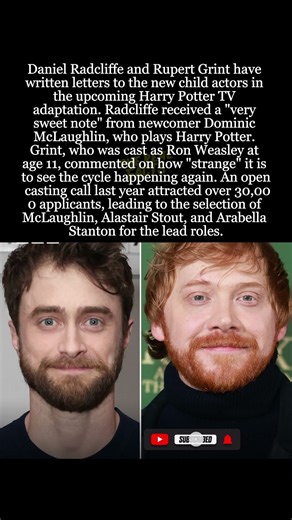 Daniel Radcliffe and Rupert Grint Welcome New Harry Potter Stars! #HarryPotter #DanielRadcliffe