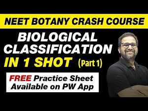 Biological Classification in 1 Shot (Part 1) - All Theory, Tricks & PYQs | Class 11 | NEET
