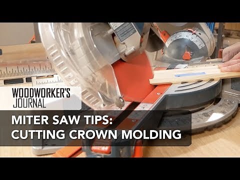 Using a Miter Saw to Cut Crown Molding