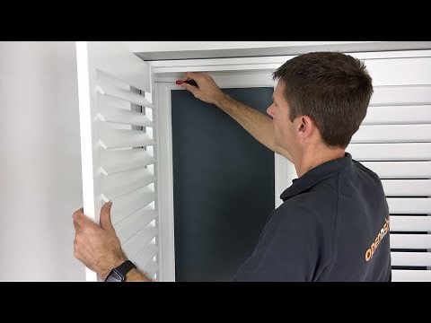 Quick and easy way to fit shutters - no drilling needed!