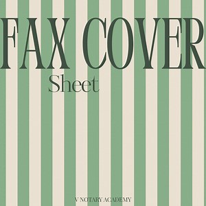 Fax Cover Sheet - Etsy