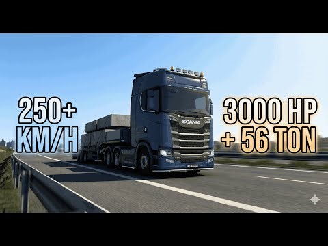 ⭐ ETS2 High-Speed POV 🔥 | 3000HP Modded Truck | First Gameplay