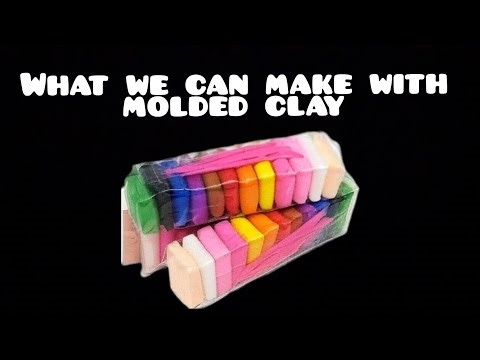 What we can make with molded clay!? 🌈🤔