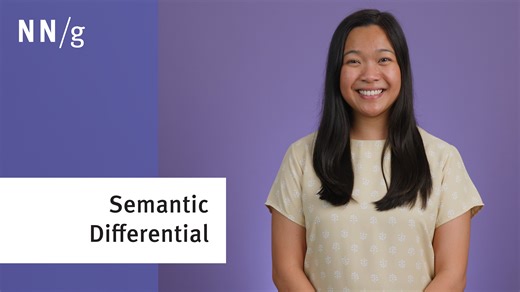 Semantic Differential Scales: Measure User Attitudes with Nuance (Video)