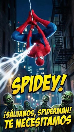 ¡SPIDERMAN vs EJÉRCITO ZOMBI! 🧟‍♂️🕸️ #shorts