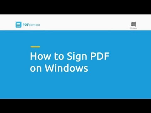 How to Sign PDF on Windows