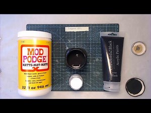 Basic skills -- Mod Podge as a foam basecoat / Glue discussion