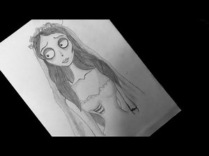 Pencil Drawing Of Emily From Cropse Bride