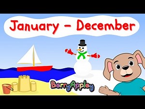 Months of the Year Song | Kindergarten Learning Videos | BerryAppley | Kids Songs