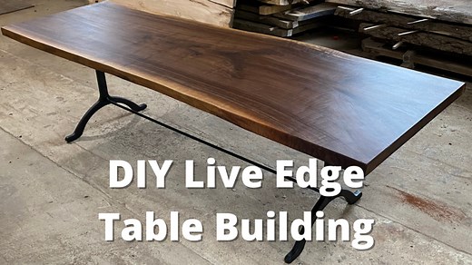 How To Build A Live Edge Table The Easy Way - DIY Instructions