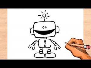 How to Draw a Robot easy - Drawing Step by Step