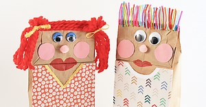 Silly, Fun & Easy Paper Bag Puppets for Kids to Make