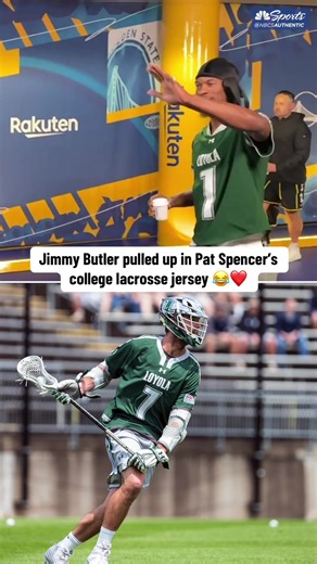 Jimmy Butler Wears Pat Spencer's Lacrosse Jersey