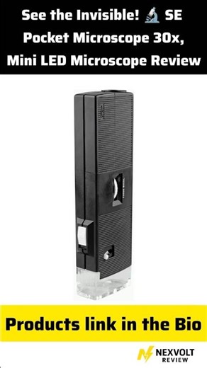 See the Invisible! 🔬 SE Pocket Microscope 30x | Mini LED Microscope Review