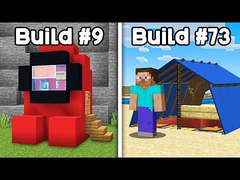 100 Minecraft Build Hacks in 24 Hours