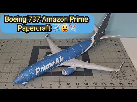 Boeing 737 Amazon Prime Air Papercraft ✂️✈😃