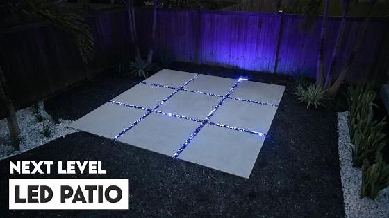 Transforming My Patio with Concrete Pavers & LED Lights