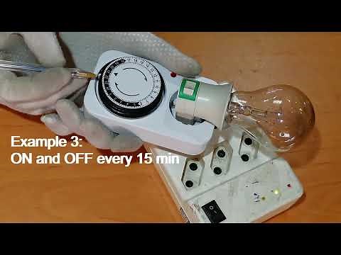 How to Set a Mechanical Timer Socket? 96 switching 24-hour