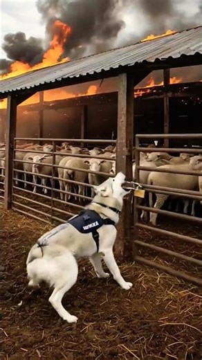 Smart Dog Helps Herd Sheep Like a Pro! 🐕🐑 | Farm Life in Action