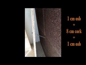 Thermal Insulation wall with Cork and Osb without adhesives