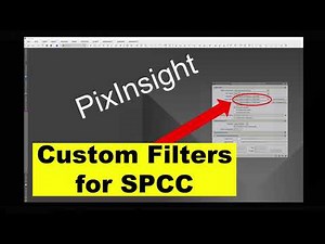 PixInsight - Custom filters for SPCC