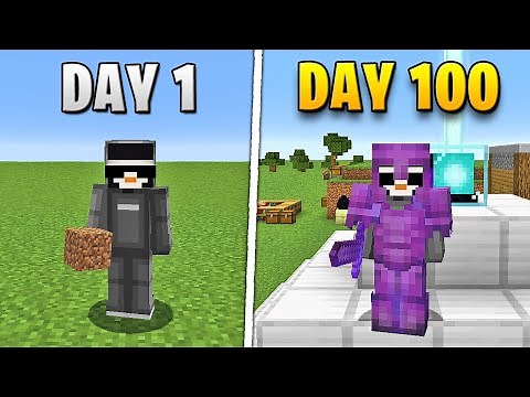 I Survived 100 Days of SUPERFLAT in Minecraft Hardcore...