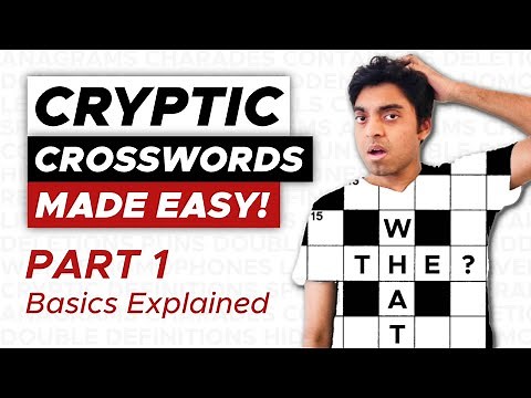 How to SOLVE Cryptic Crosswords for BEGINNERS Part 1 | Basics Explained