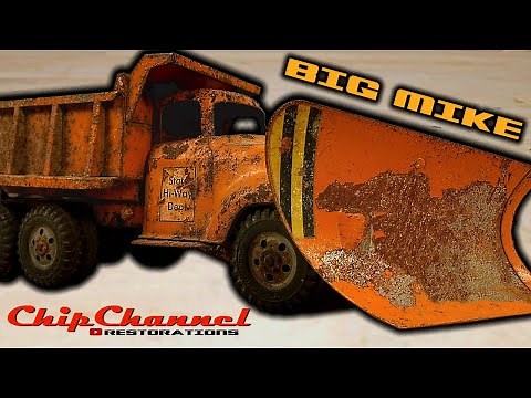 1957 Tonka Big Mike Snow Plow Highway State Dept Dump Truck Restoration