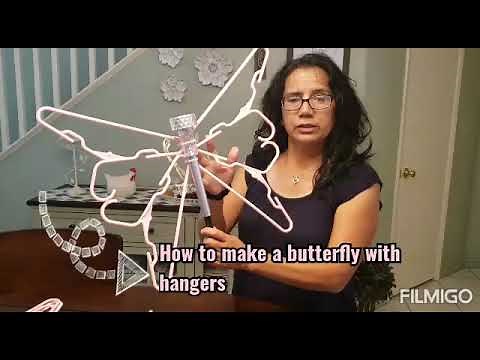 How to make a butterfly with hangers