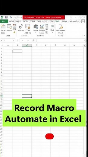 Stop Repeating Work in Excel! Use Macro Recording #excel #vba #ytshorts #automation