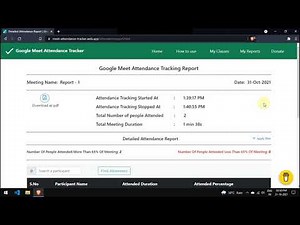 How to use Google Meet Attendance Tracker new version