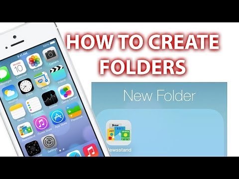 How To Create Folders iPhone 5s/5c, 6 & 6 Plus iPad and iPod Touch