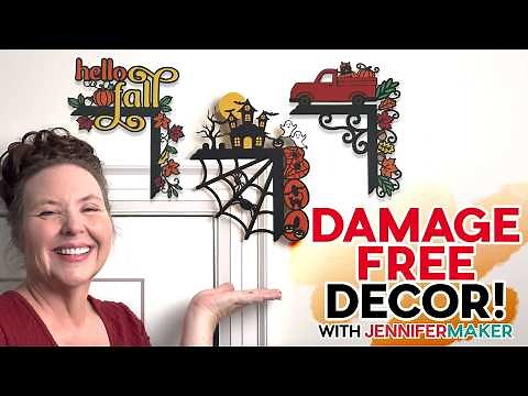 How To Make & Hang Fall Door Corner Toppers 🎃 Easy DIY Decoration For Renters